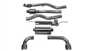 BMW 335i Performance Exhaust - Dual Rear - CORSA Performance - Cat Back Touring - Polished - `12-`16